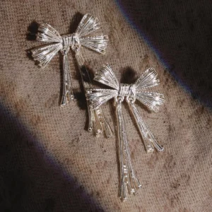 925 Sterling Silver Bow Ear Cuff No Piercing Earrings 09