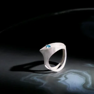 Nebula S925 Sterling Silver Sculptural Ring 01