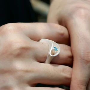 Nebula S925 Sterling Silver Sculptural Ring 05