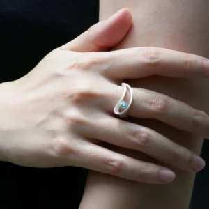Nebula S925 Sterling Silver Sculptural Ring 06