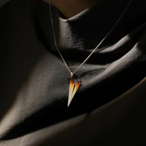 Paper Airplane Necklace Handmade in S925 Sterling Silver 05