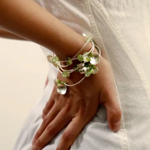Prelude Summer Natural Peridot Necklace in Sterling Silver 03