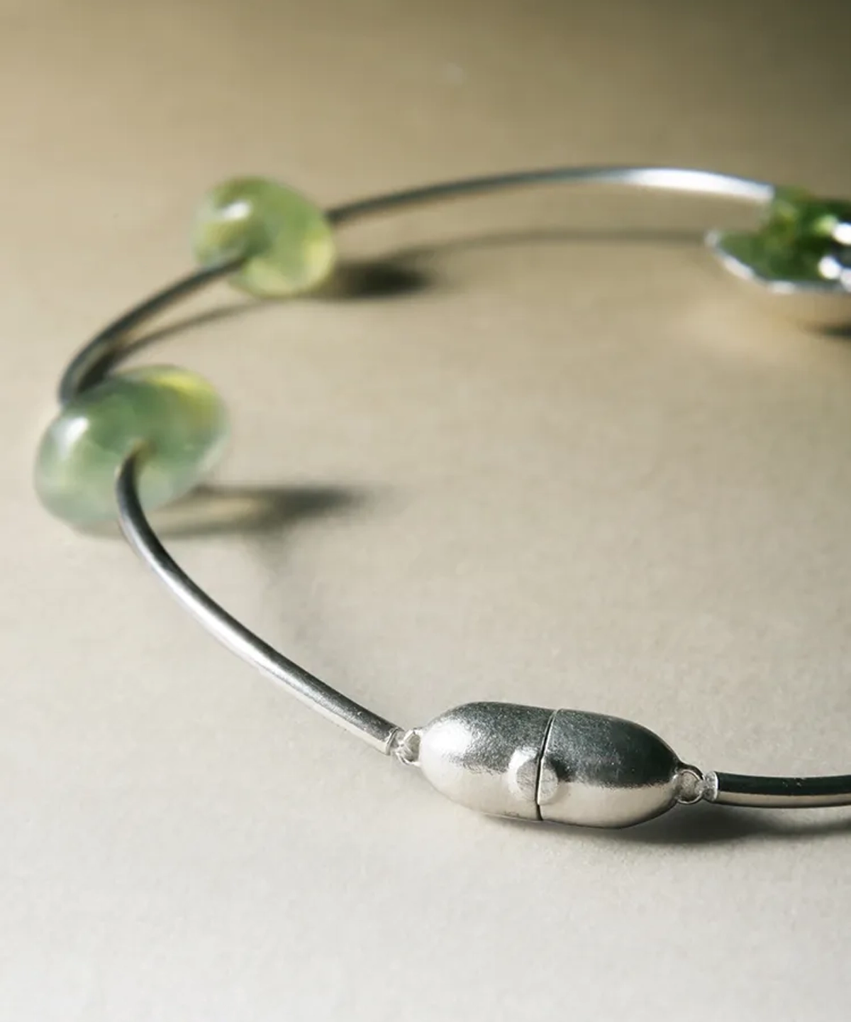Prelude Summer Natural Peridot Necklace in Sterling Silver 11