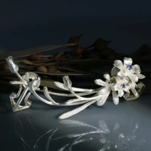 Lily Earrings | S925 Sterling Silver Stud & Ear Cuff