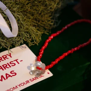 Little Flower Beaded Necklace in S925 Sterling Silver 10