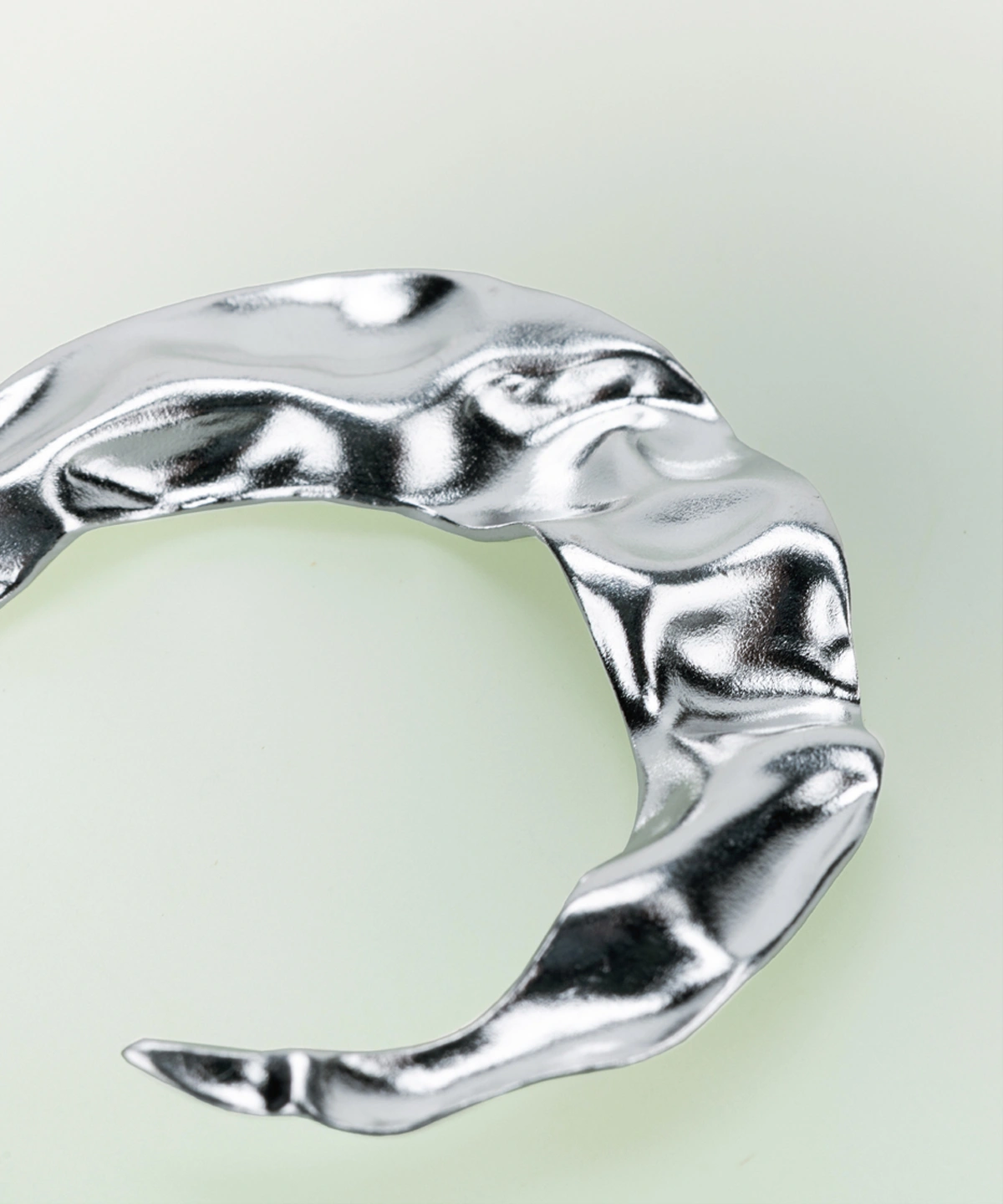 Handcrafted Moon Aria 990 pure silver sculptural moon earrings by Lazesoul. Crescent-shaped design with organic curves and high-polish shine, blending modern artistry with timeless elegance. Perfect statement Moon Earrings for art jewelry lovers.
