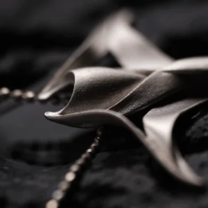 S925 Sterling Silver Stacked Manta Ray Necklace 03