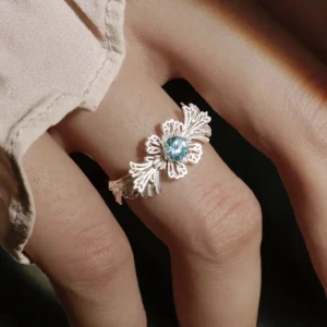 Shallow Sea | 925 Sterling Silver Adjustable Ocean-Inspired Ring