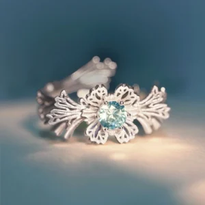 Shallow Sea 925 Sterling Silver Adjustable Ocean Inspired Ring 04