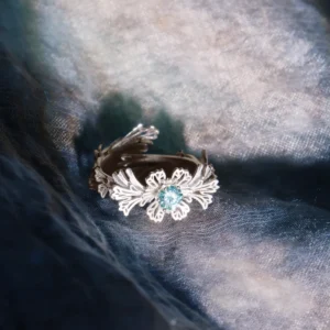 Shallow Sea 925 Sterling Silver Adjustable Ocean Inspired Ring 07