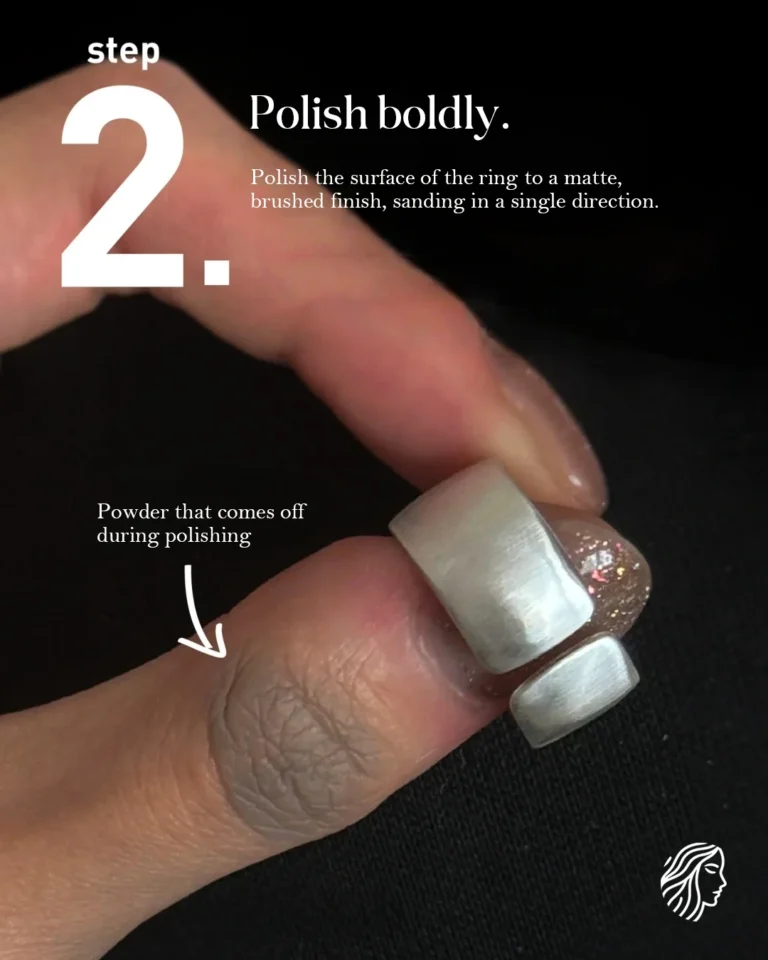 A DIY Tutorial for Sanding and Polishing a Sterling Silver Ring at Home 03