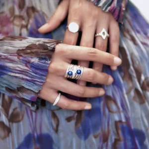 June Birthstone Ring-Natural Black Pearl Ring in Sterling Silver 04 June Birthstone Ring Natural Black Pearl Ring in Sterling Silver 04