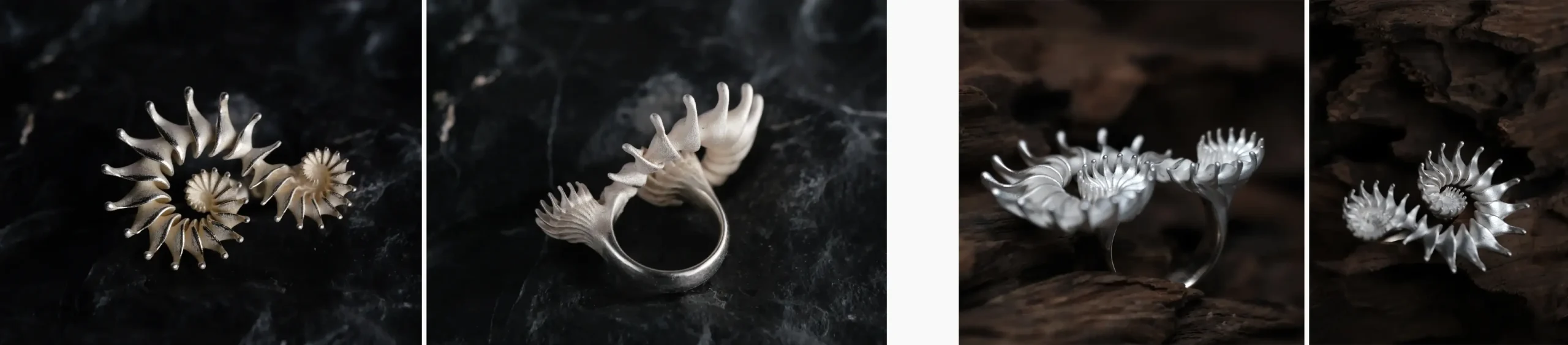 How to Clean Silver Jewelry at Home: 4 Essential Tips 3 Oxidized sterling silver spiral ring and cleaned sterling silver spiral ring scaled