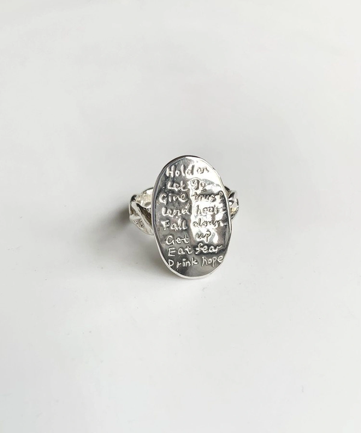 Narrative Verse Ring Gold Plated Ring in S925 Sterling Silver 02