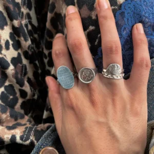 Narrative Verse Ring Gold Plated Ring in S925 Sterling Silver 07