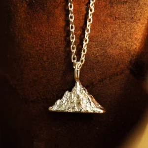 Snow Mountain Necklace 999 Pure Silver Pendant 01 Snow Mountain Necklace 999 Pure Silver Pendant 01