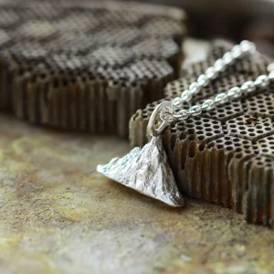 Snow Mountain Necklace 999 Pure Silver Pendant 03 Snow Mountain Necklace 999 Pure Silver Pendant 03