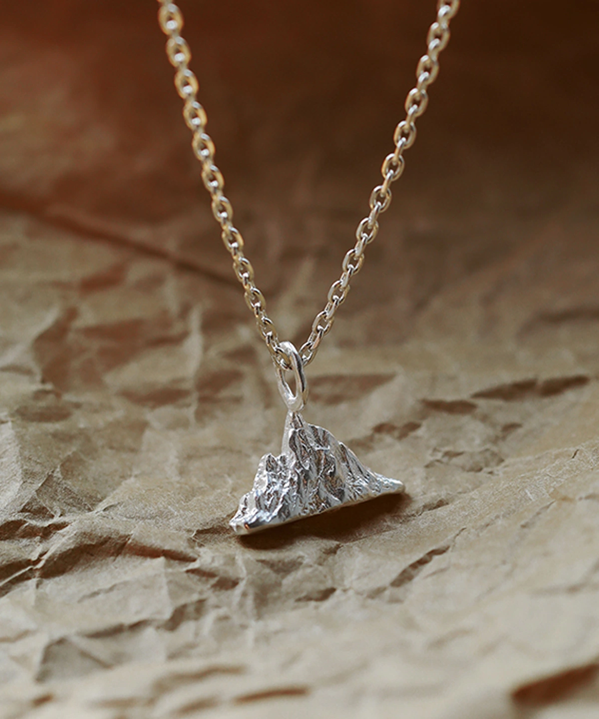 Snow Mountain Necklace 999 Pure Silver Pendant 04 Snow Mountain Necklace 999 Pure Silver Pendant 04