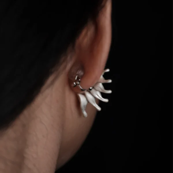 Spiral Ear Cuff S925 Sterling Silver Designer Earrings 03 Spiral Ear Cuff S925 Sterling Silver Designer Earrings 03