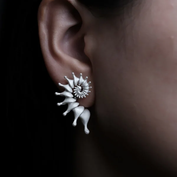 Spiral Ear Cuff S925 Sterling Silver Designer Earrings 09 Spiral Ear Cuff S925 Sterling Silver Designer Earrings 09