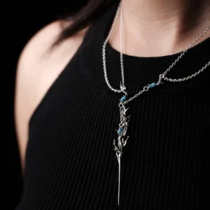 Tidewake-Handmade Elven Necklace With S925 Sterling Silver 01 Tidewake Handmade Elven Necklace With S925 Sterling Silver 01