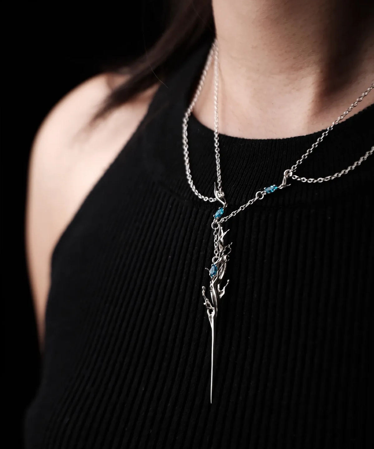 Tidewake-Handmade Elven Necklace With S925 Sterling Silver 01 Tidewake Handmade Elven Necklace With S925 Sterling Silver 01