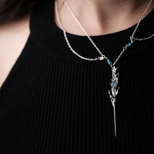 Tidewake-Handmade Elven Necklace With S925 Sterling Silver 02 Tidewake Handmade Elven Necklace With S925 Sterling Silver 02