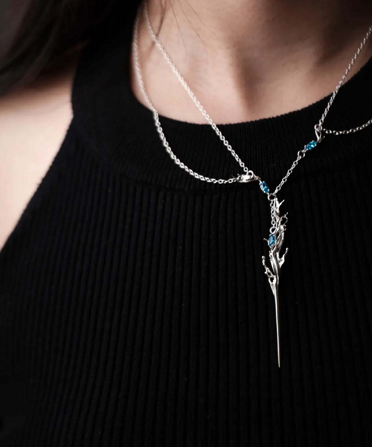 Tidewake-Handmade Elven Necklace With S925 Sterling Silver 02 Tidewake Handmade Elven Necklace With S925 Sterling Silver 02