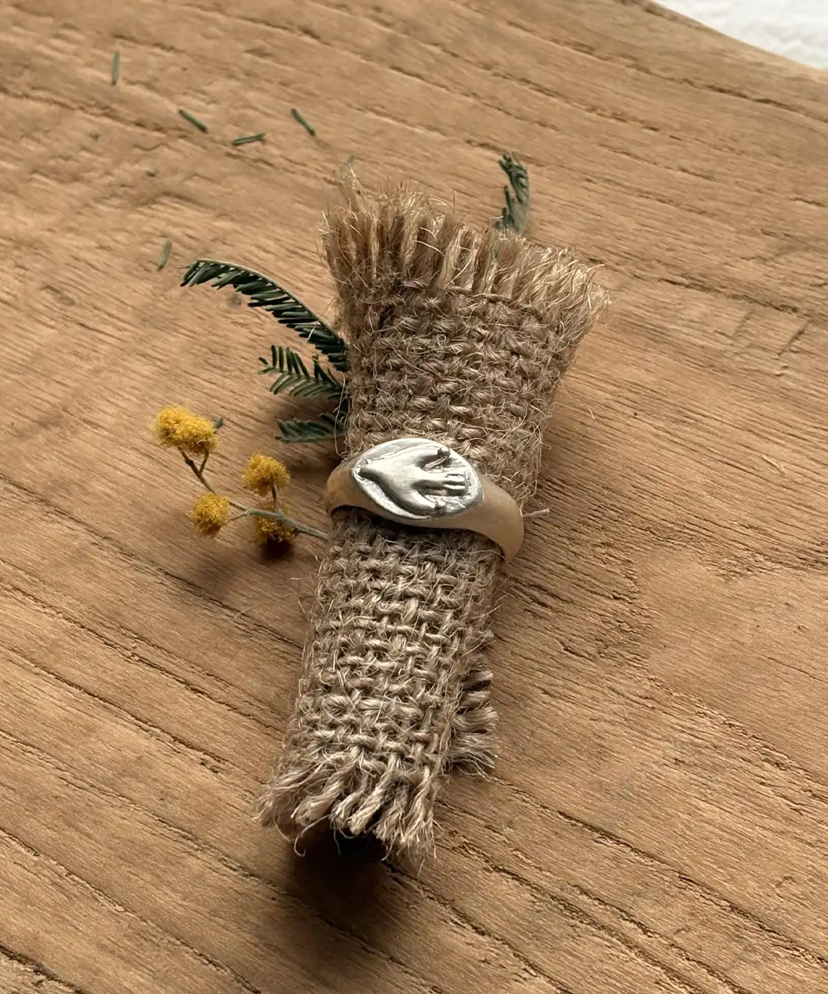 Flying Bird Ring-Handmade 999 Silver Signet Pinky Ring 03 Flying Bird Ring-Handmade 999 Silver Signet Pinky Ring 03