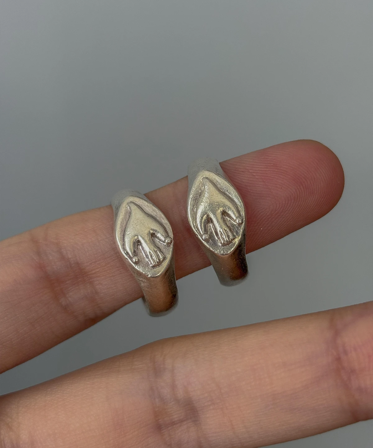 Flying Bird Ring-Handmade 999 Silver Signet Pinky Ring 15 Flying Bird Ring-Handmade 999 Silver Signet Pinky Ring 15