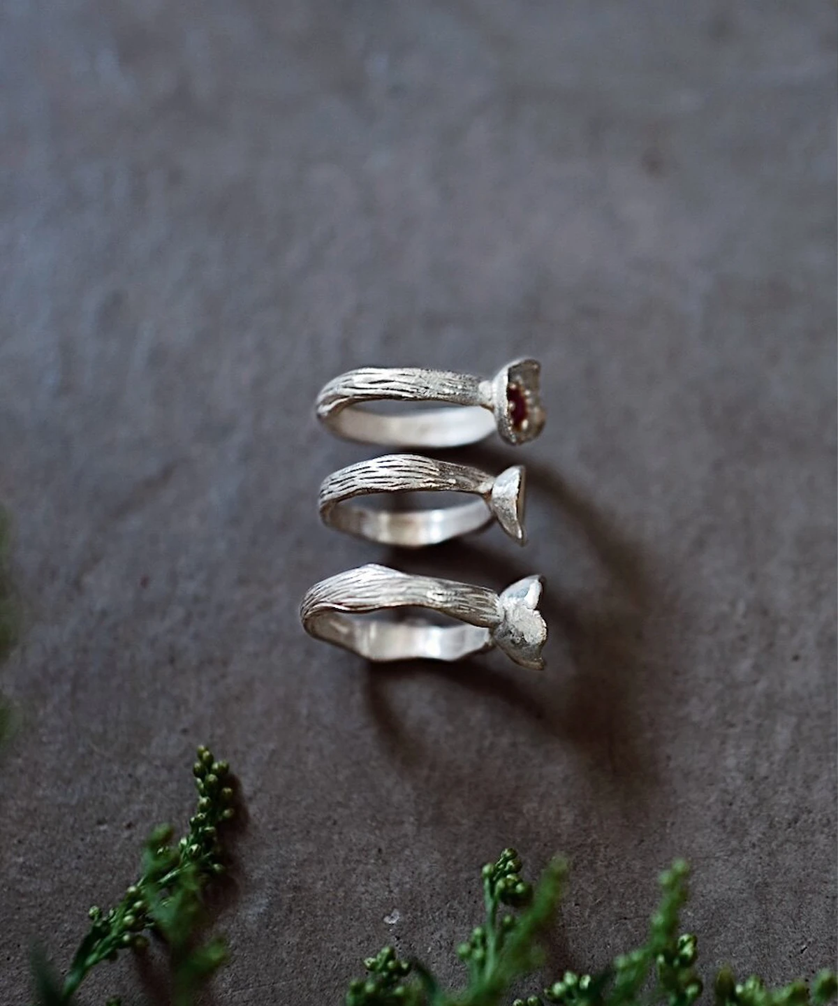 Poppy-Inspired Ruby Ring in S925 Sterling Silver 10 Poppy-Inspired Ruby Ring in S925 Sterling Silver 10