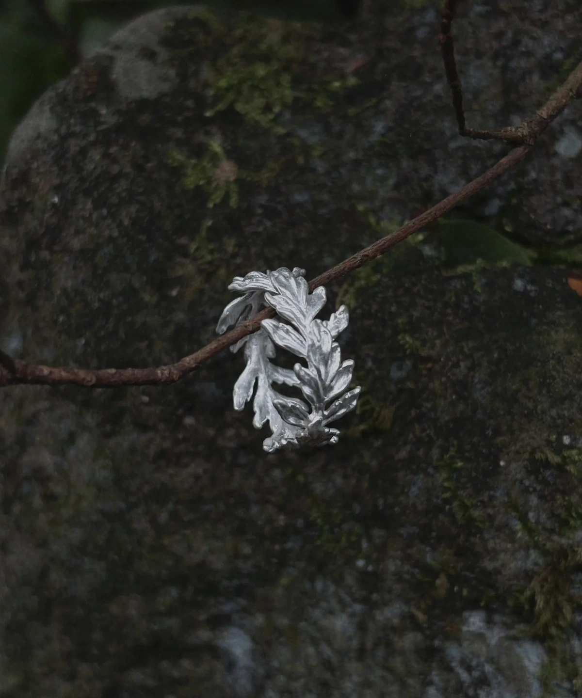 S925 Sterling Silver Poppy Leaf Ring Jewelry 07 S925 Sterling Silver Poppy Leaf Ring Jewelry 07