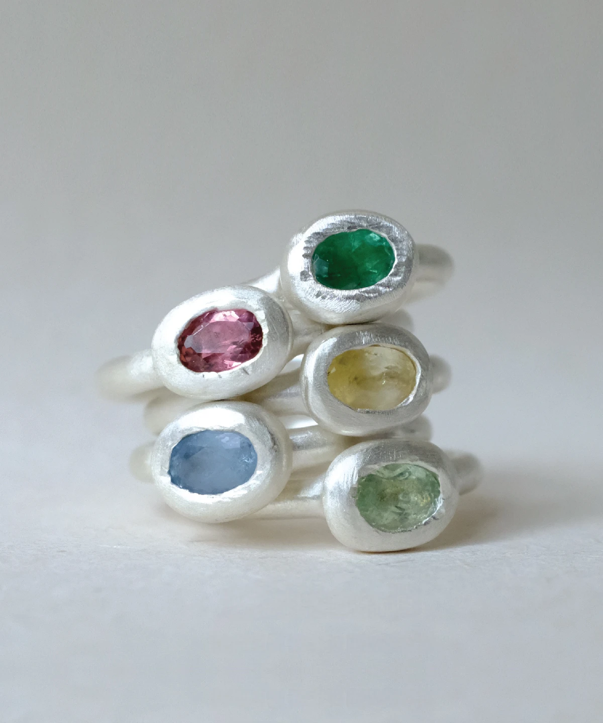 Handmade S925 Sterling Silver Natural Tourmaline Ring 02 Handmade S925 Sterling Silver Natural Tourmaline Ring 02