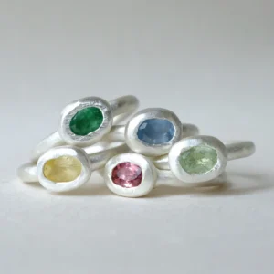 Handmade S925 Sterling Silver Natural Tourmaline Ring 04 Handmade S925 Sterling Silver Natural Tourmaline Ring 04