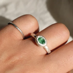 Handmade S925 Sterling Silver Natural Tourmaline Ring 08 Handmade S925 Sterling Silver Natural Tourmaline Ring 08