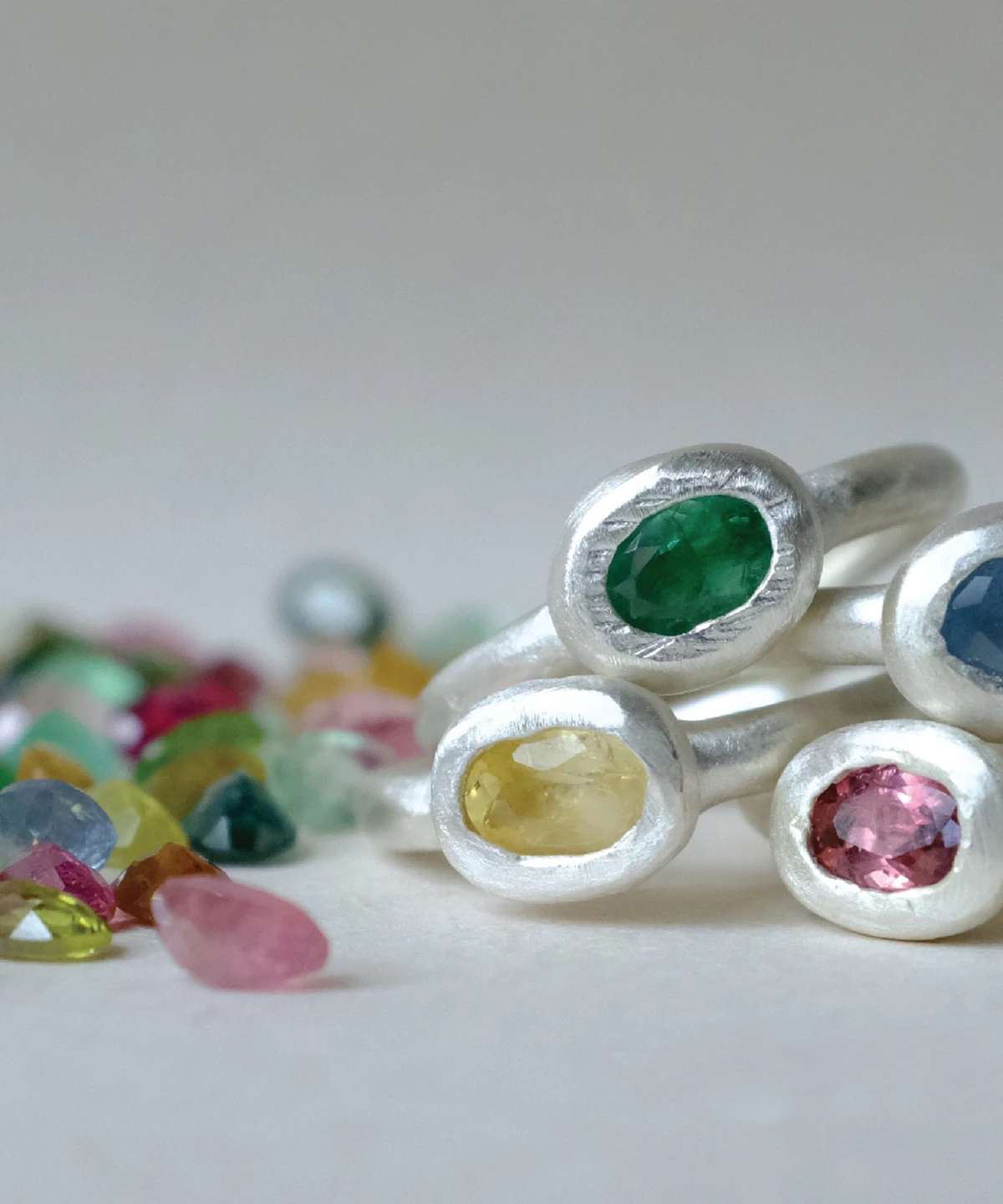 Handmade S925 Sterling Silver Natural Tourmaline Ring 10 Handmade S925 Sterling Silver Natural Tourmaline Ring 10