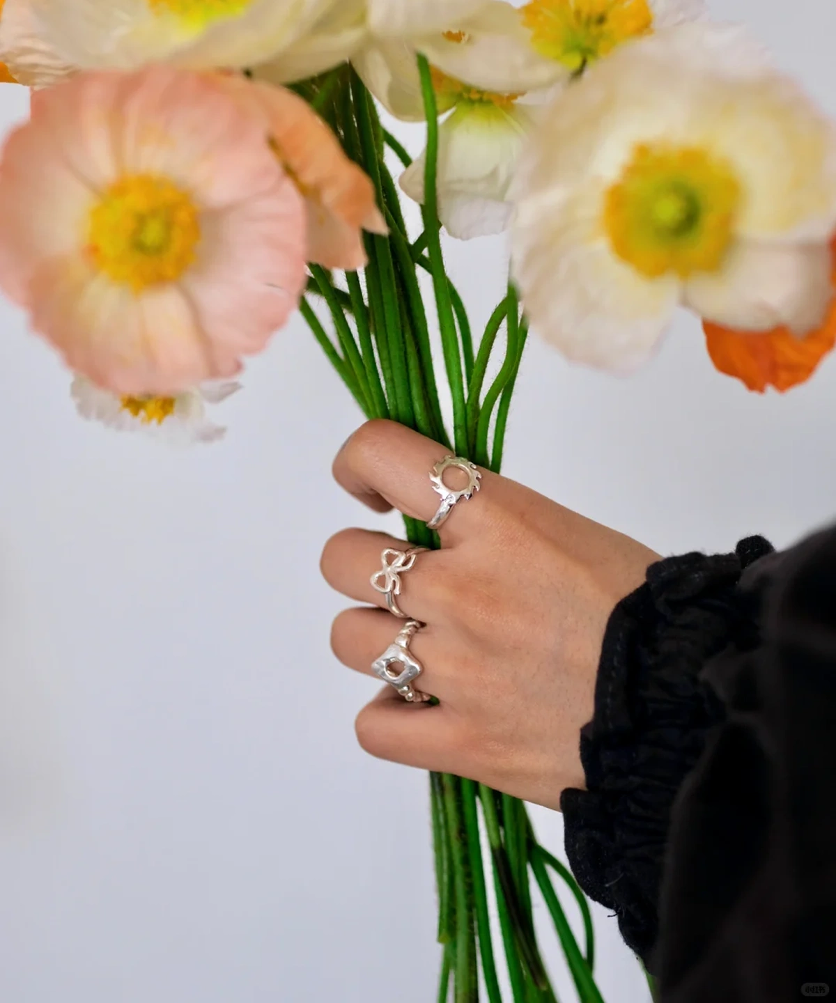 S925 Sterling Silver Stacking Rings Set in Minimal Line Designs 02 S925 Sterling Silver Stacking Rings Set in Minimal Line Designs 02