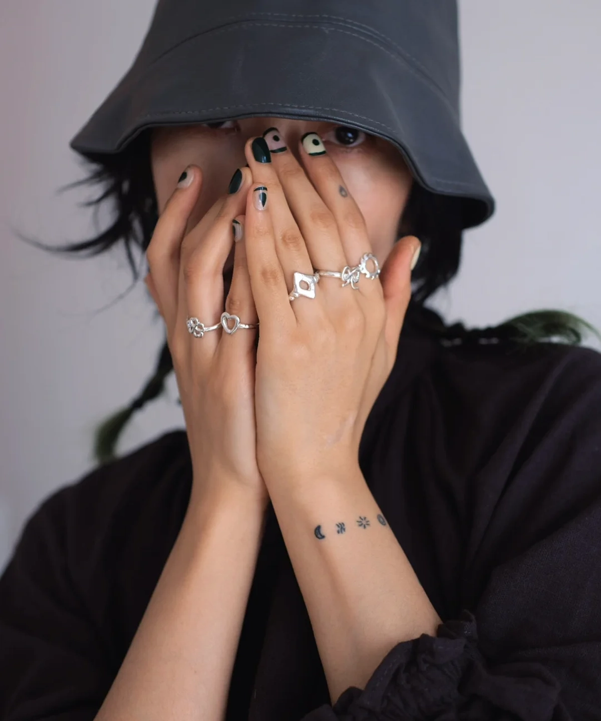 S925 Sterling Silver Stacking Rings Set in Minimal Line Designs 04 S925 Sterling Silver Stacking Rings Set in Minimal Line Designs 04