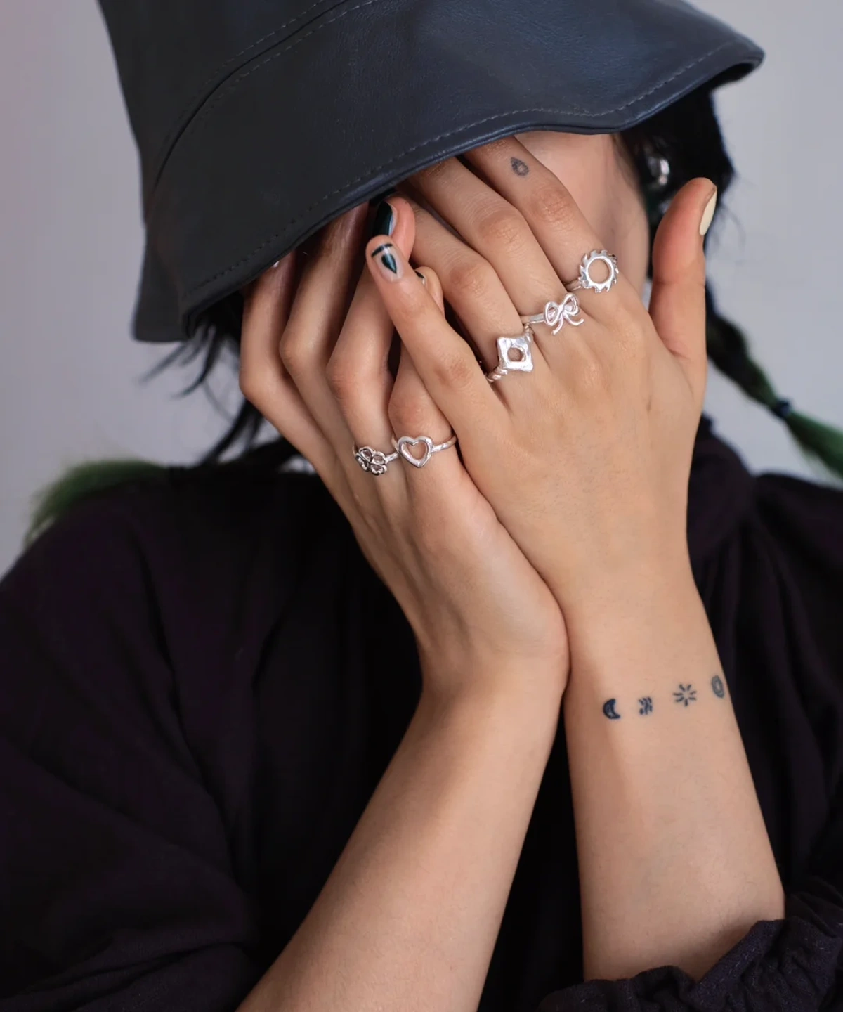 S925 Sterling Silver Stacking Rings Set in Minimal Line Designs 06 S925 Sterling Silver Stacking Rings Set in Minimal Line Designs 06