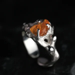 Custom Gemstone Rings One of a Kind Handmade Silver Ring 01