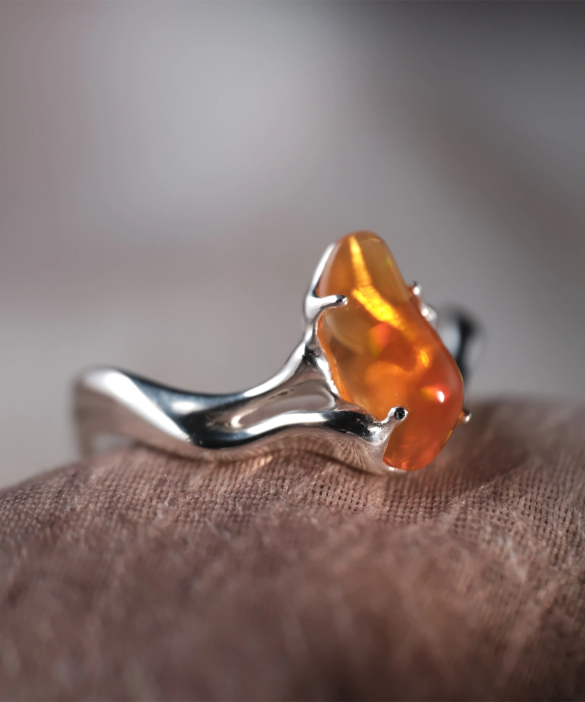 Custom Gemstone Rings One of a Kind Handmade Silver Ring 03 Custom Gemstone Rings One of a Kind Handmade Silver Ring 03