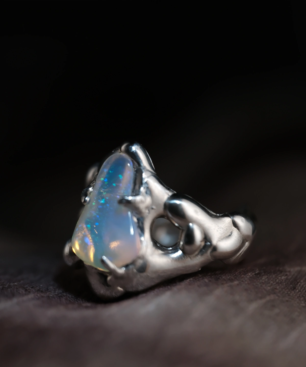 Custom Gemstone Rings One of a Kind Handmade Silver Ring 06 Custom Gemstone Rings One of a Kind Handmade Silver Ring 06