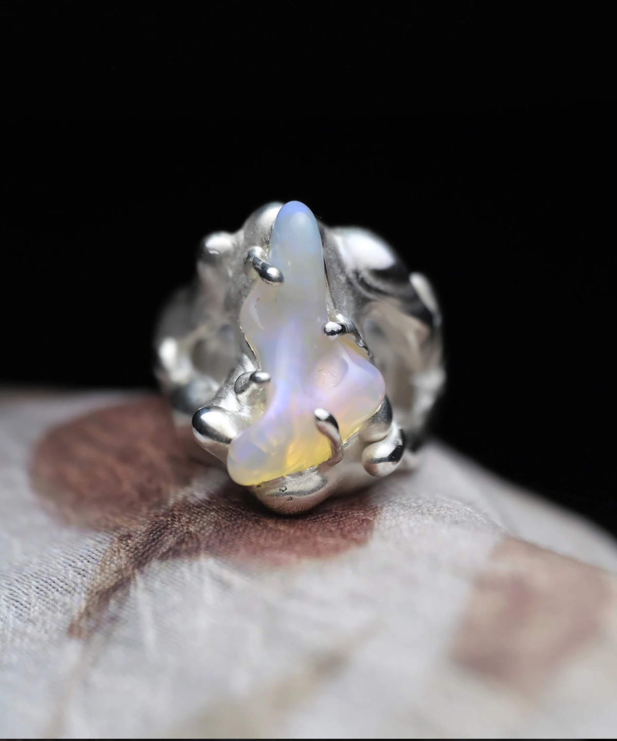 Custom Gemstone Rings One of a Kind Handmade Silver Ring 08 Custom Gemstone Rings One of a Kind Handmade Silver Ring 08