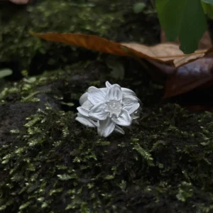 Daffodil Ring in S925 Sterling Silver March Birth Flower Ring 02 Daffodil Ring in S925 Sterling Silver March Birth Flower Ring 02