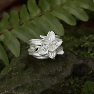 Daffodil Ring in S925 Sterling Silver | March Birth Flower Ring