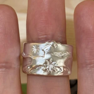 Handcrafted 999 Silver Knight Horse Ring 07 Handcrafted 999 Silver Knight Horse Ring 07