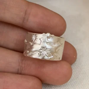 Handcrafted 999 Silver Knight Horse Ring 09 Handcrafted 999 Silver Knight Horse Ring 09