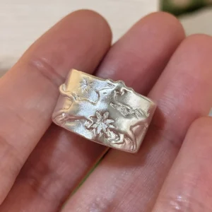 Handcrafted 999 Silver Knight Horse Ring 10