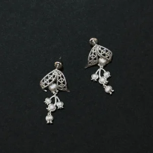 Lily of the Valley Earrings May Birth Flower S925 Silver Lace Earrings 11