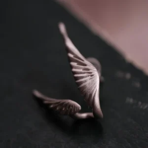 S925 Sterling Silver Dual Wing Earrings 01